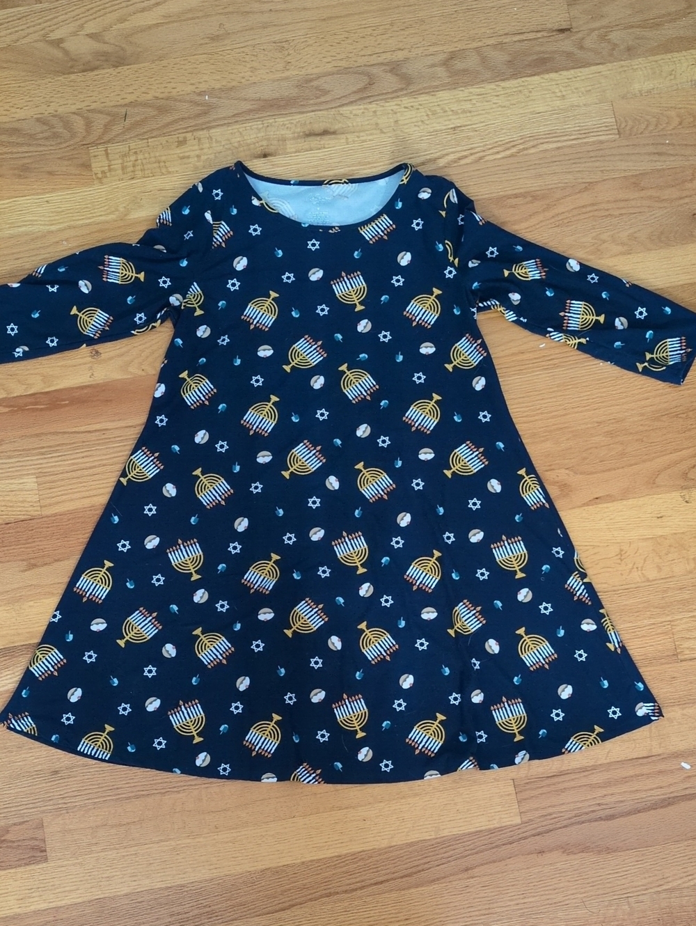 Navy Blue Hannukah Dress
